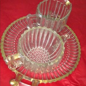 Vintage Jeanette Glass National Pattern Set of 3
